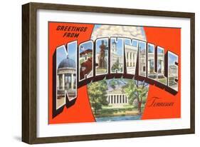 Greetings from Nashville, Tennessee-null-Framed Art Print