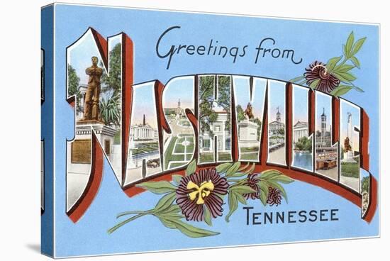 Greetings from Nashville, Tennessee-null-Stretched Canvas