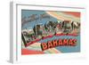 Greetings from Nassau, Bahamas-null-Framed Art Print