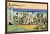 Greetings from Nebraska-null-Framed Art Print