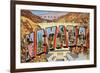 Greetings from Nevada-null-Framed Premium Giclee Print