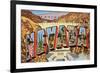 Greetings from Nevada-null-Framed Premium Giclee Print