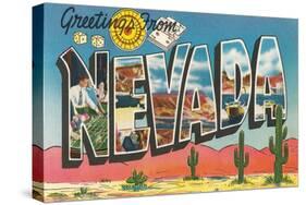 Greetings from Nevada-null-Stretched Canvas