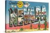 Greetings from Nevada-null-Stretched Canvas