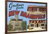 Greetings from New Braunfels, Texas-null-Framed Art Print