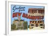 Greetings from New Braunfels, Texas-null-Framed Art Print