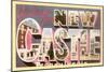 Greetings from New Castle, Pennsylvania-null-Mounted Art Print