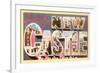 Greetings from New Castle, Pennsylvania-null-Framed Premium Giclee Print