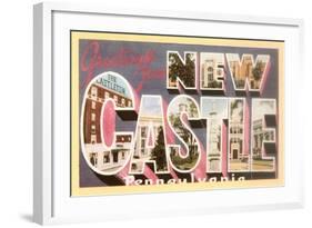 Greetings from New Castle, Pennsylvania-null-Framed Art Print