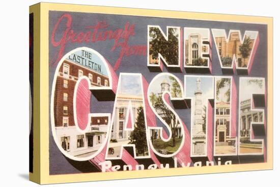 Greetings from New Castle, Pennsylvania-null-Stretched Canvas