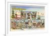 Greetings from New Hampshire-null-Framed Premium Giclee Print