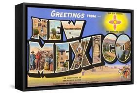 Greetings from New Mexico-null-Framed Stretched Canvas