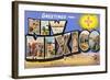 Greetings from New Mexico-null-Framed Art Print