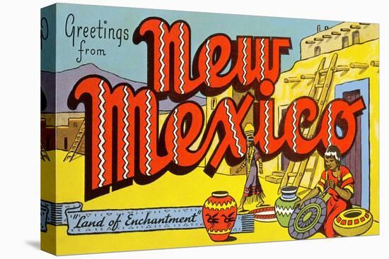 Greetings from New Mexico-null-Stretched Canvas