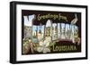 Greetings from New Orleans, Louisiana-null-Framed Art Print