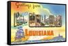 Greetings from New Orleans, Louisiana-null-Framed Stretched Canvas