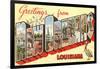 Greetings from New Orleans, Louisiana-null-Framed Art Print