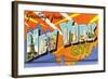 Greetings from New York City, New York-null-Framed Art Print