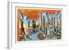 Greetings from New York City, New York-null-Framed Art Print