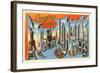 Greetings from New York City, New York-null-Framed Art Print