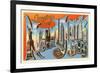 Greetings from New York City, New York-null-Framed Art Print