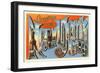 Greetings from New York City, New York-null-Framed Art Print