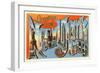 Greetings from New York City, New York-null-Framed Art Print