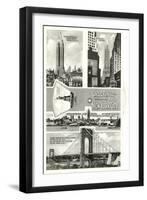 Greetings from New York City, Scenes-null-Framed Art Print