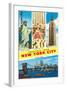 Greetings From New York City with City Scenes-null-Framed Art Print