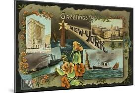 Greetings from New York City-null-Mounted Art Print