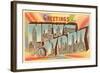 Greetings from New York City-null-Framed Art Print