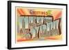 Greetings from New York City-null-Framed Art Print