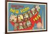 Greetings from New York World's Fair, 1939-null-Framed Art Print