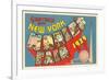 Greetings from New York World's Fair, 1939-null-Framed Premium Giclee Print