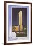 Greetings from New York World's Fair, Tower of Glass-null-Framed Art Print