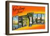 Greetings from New York-null-Framed Art Print