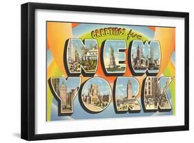 Greetings from New York-null-Framed Art Print