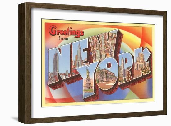 Greetings from New York-null-Framed Art Print