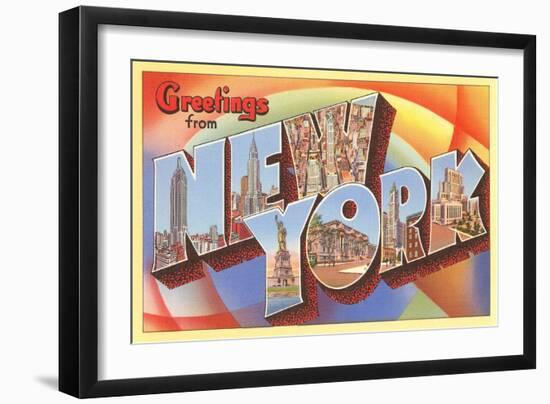 Greetings from New York-null-Framed Art Print