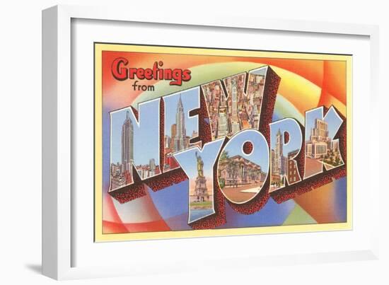 Greetings from New York-null-Framed Art Print