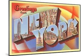 Greetings from New York-null-Mounted Art Print