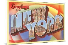 Greetings from New York-null-Mounted Art Print