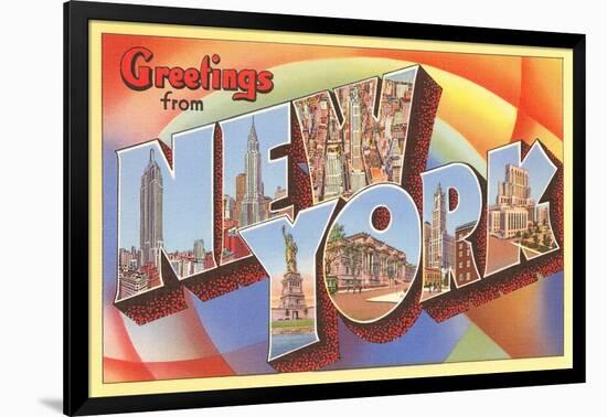 Greetings from New York-null-Framed Art Print