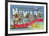 Greetings from Newark, New Jersey-null-Framed Premium Giclee Print