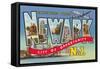 Greetings from Newark, New Jersey-null-Framed Stretched Canvas