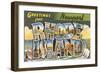 Greetings from Newport, Rhode Island-null-Framed Art Print