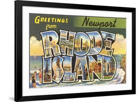 Greetings from Newport, Rhode Island-null-Framed Art Print