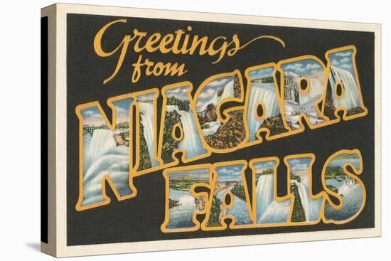 Greetings from Niagara Falls-null-Stretched Canvas