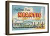 Greetings from Niantic, Connecticut-null-Framed Art Print