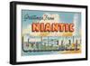 Greetings from Niantic, Connecticut-null-Framed Art Print